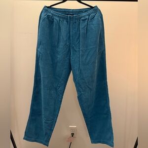 Obey Teal Corduroy Pants for Men